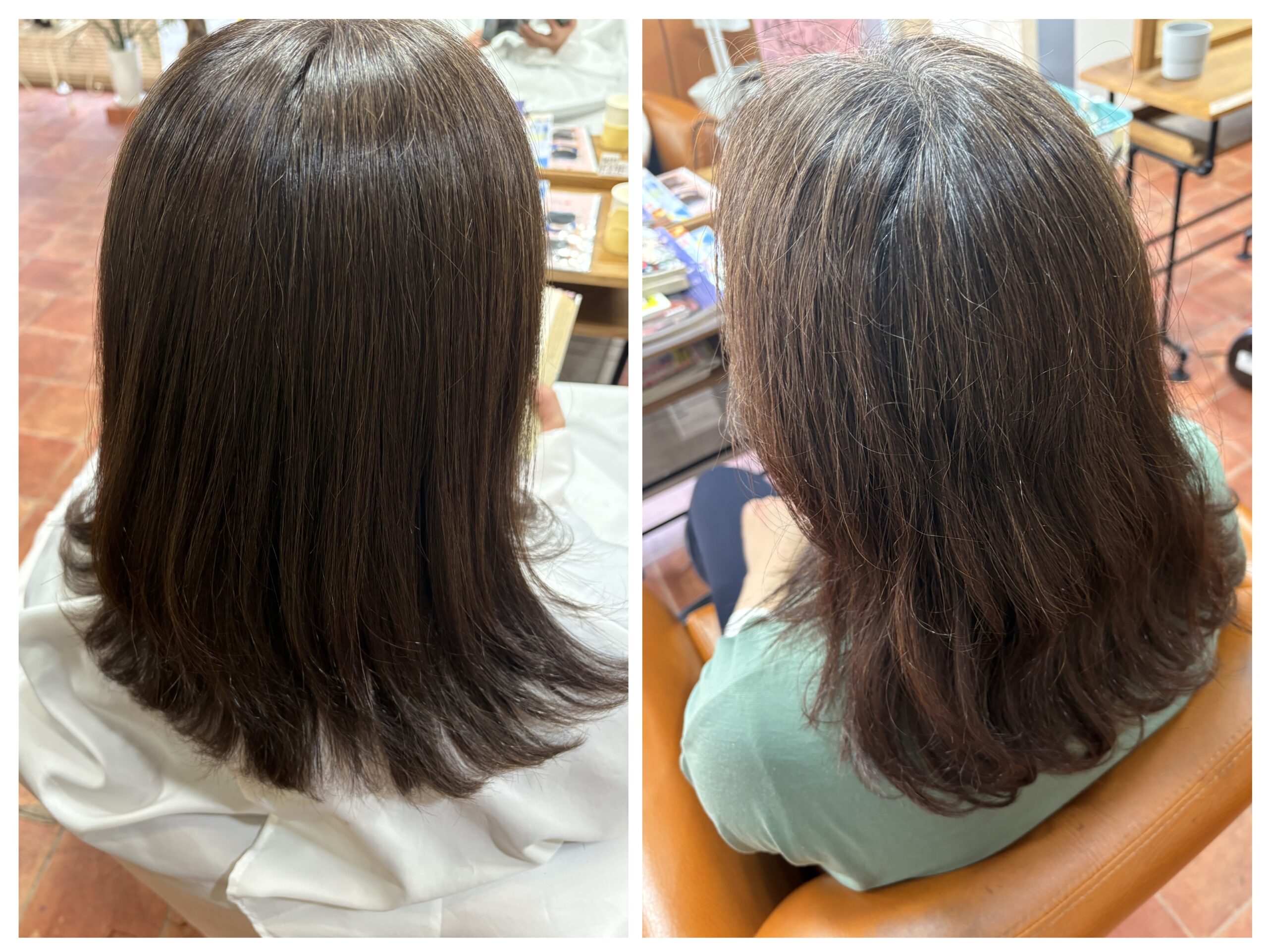 髪修復　ハリコシ艶カラー＆カットコース